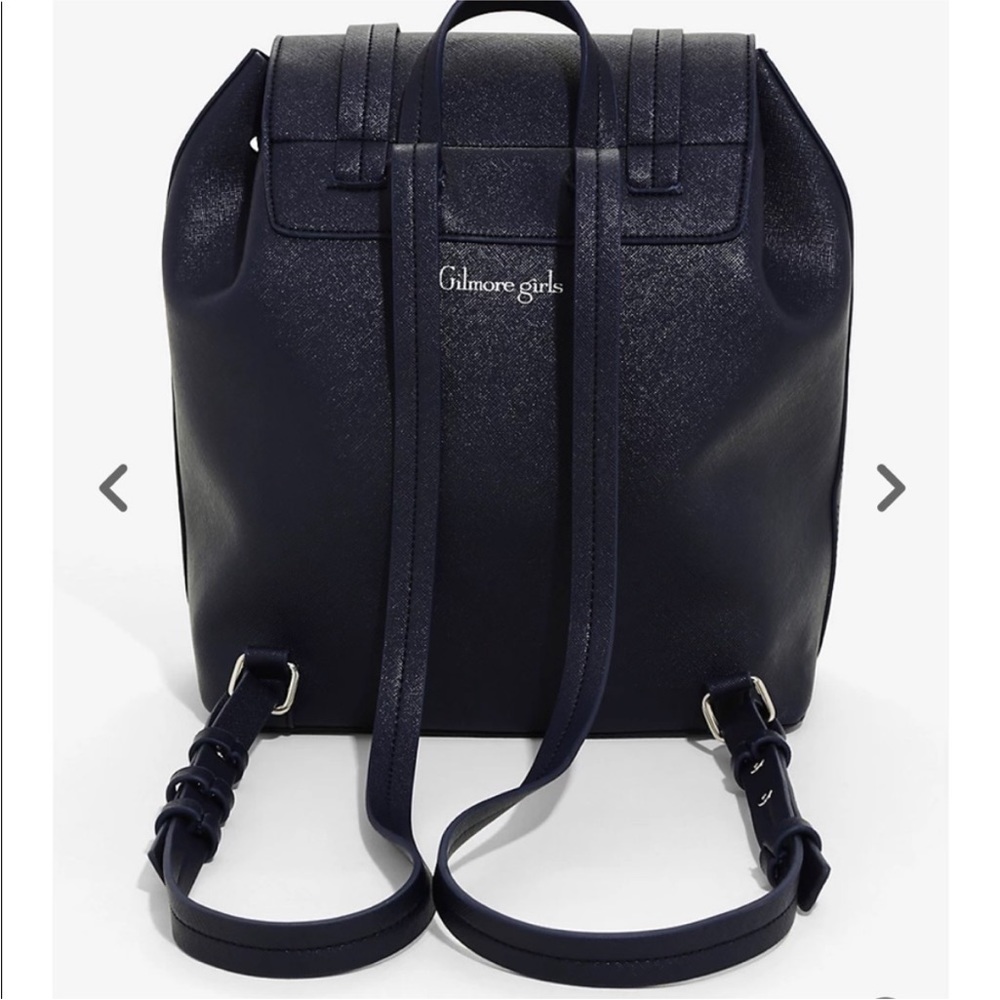 Gilmore Girls Rory’s Chilton Backpack Navy Blue Faux Leather Bag by Warner Bros - Picture 3 of 9